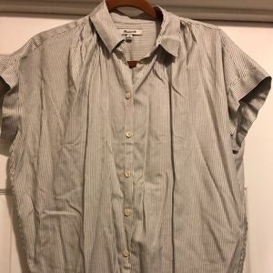 Madewell striped button up shirt